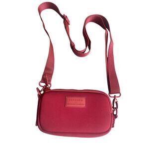 Sephora x Dagne Dover Mara Phone Sling Crossbody Bag in a Spice Red color